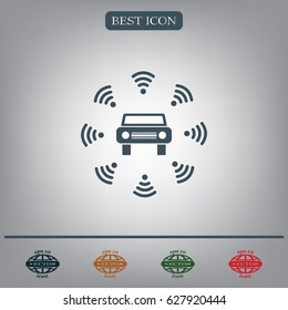 Wifi in car icon