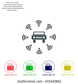 Wifi in car icon
