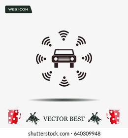 Wifi in car icon