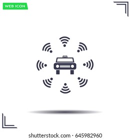 Wifi in car icon