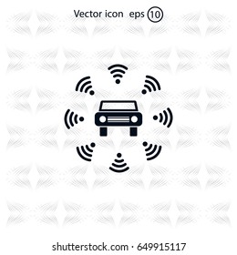 Wifi in car icon