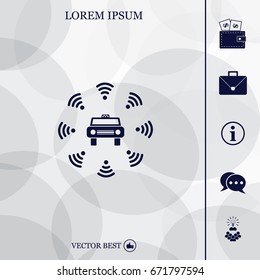 Wifi in car icon