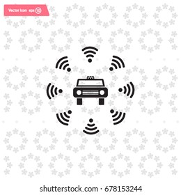 Wifi in car icon