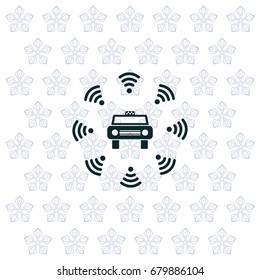 Wifi in car icon