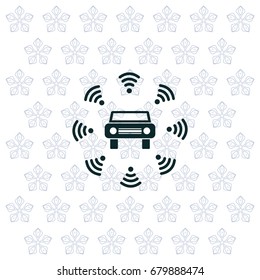 Wifi in car icon