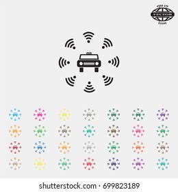 Wifi in car icon