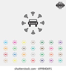 Wifi in car icon