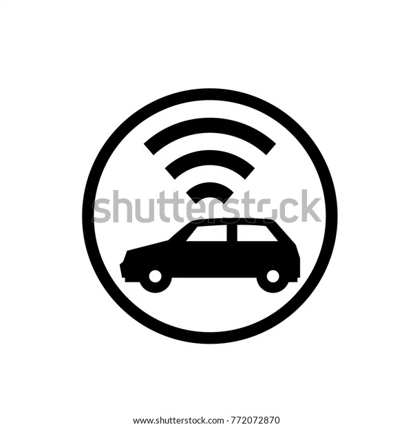 Wi-Fi Car icon in\
trendy flat style isolated on background. Wi-Fi Car icon page\
symbol for your web site design Wi-Fi Car icon logo, app, UI. icon\
Vector illustration,\
EPS10.