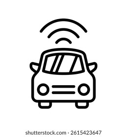Wifi car icon vector design with trendy style
