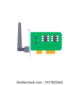 Icono de tarjeta Wifi en vector. Logotipo