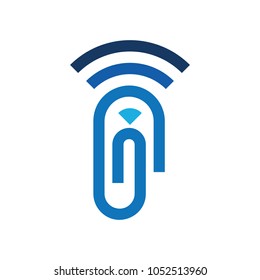 Wifi Clip Logo Icon Design