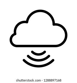 WIFI cloud line icon