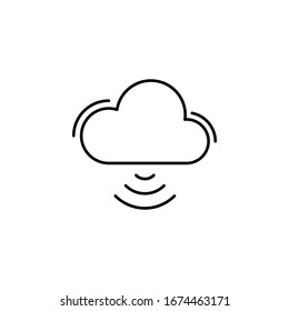 Wifi, cloud, networking icon. Simple line, outline vector elements of storage and cloud icons for ui and ux, website or mobile application
