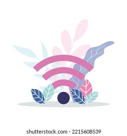Wi-Fi concept flat vector illustration 