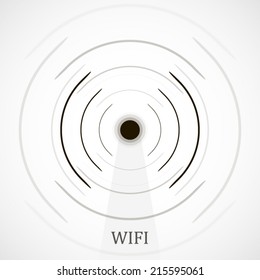 Wifi concept label on grey design for your business poster