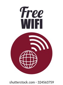 Wifi concept with technology icon design, vector illustration 10 eps graphic.