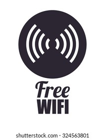 Wifi concept with technology icon design, vector illustration 10 eps graphic.