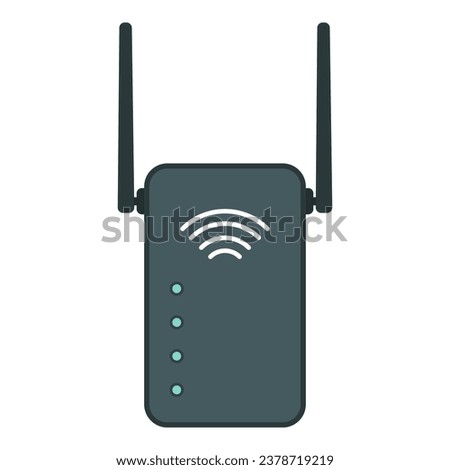 Wifi conneciton booster device isolated, technology and connectivity concept