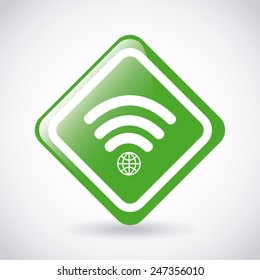 wi-fi connection design, vector illustration eps10 graphic