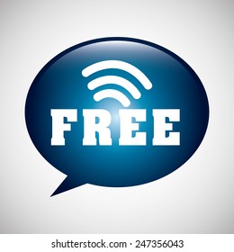 wi-fi connection design, vector illustration eps10 graphic