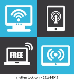 wifi connection design, vector illustration eps10 graphic 
