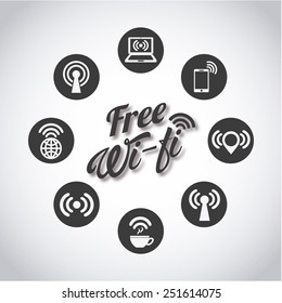wifi connection design, vector illustration eps10 graphic 