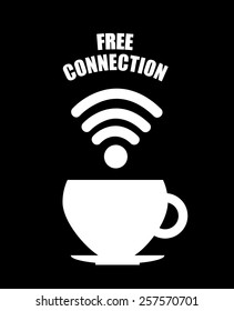 wifi connection design, vector illustration eps10 graphic 
