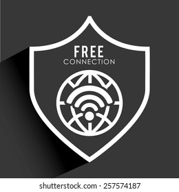 wifi connection design, vector illustration eps10 graphic 