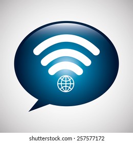 wifi connection design, vector illustration eps10 graphic 