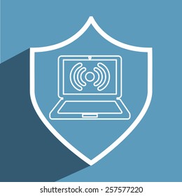 wifi connection design, vector illustration eps10 graphic 