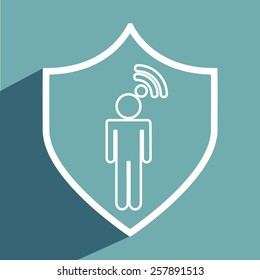 wifi connection design, vector illustration eps10 graphic 