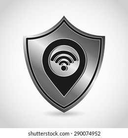 wifi connection design, vector illustration eps10 graphic 