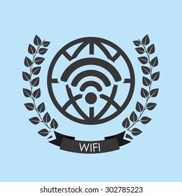 wifi connection design, vector illustration eps10 graphic 