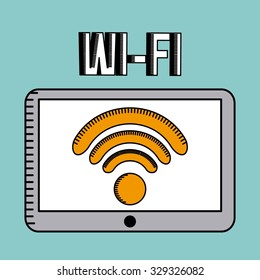 wifi connection design, vector illustration eps10 graphic 