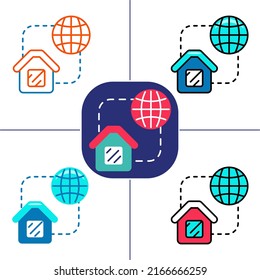 wifi connection in flat design style
