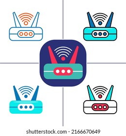 wifi connection in flat design style