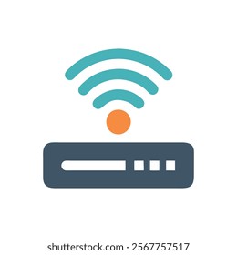 Wi-Fi Connection Icon for Internet Access