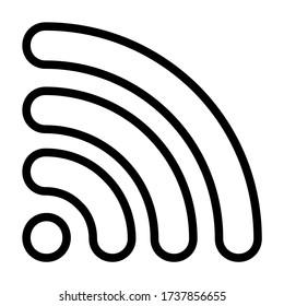 Conexión Wifi - vector de línea de iconos - iconos de interfaz de usuario