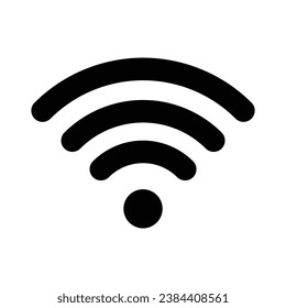 ilustración de la plantilla vectorial del logotipo del icono de conexión wifi. EPS 10