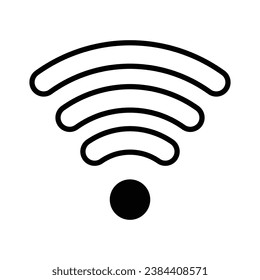 wifi connection icon logo design vector template illustration. EPS 10