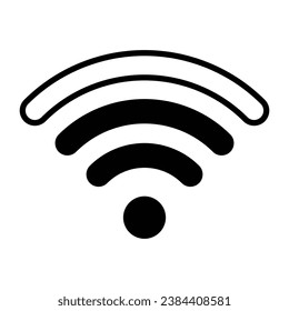 wifi connection icon logo design vector template illustration. EPS 10