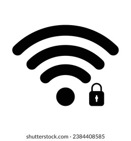 wifi connection icon logo design vector template illustration. EPS 10