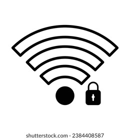 wifi connection icon logo design vector template illustration. EPS 10