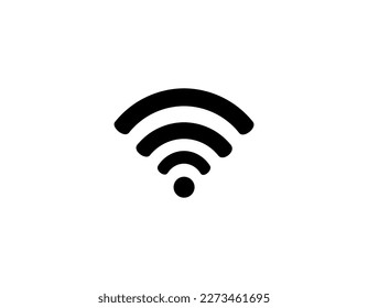 ICONO DE CONEXIÓN WIFI, ILUSTRACIÓN DE SÍMBOLO DE COBERTURA DE SEÑALES WIFI,