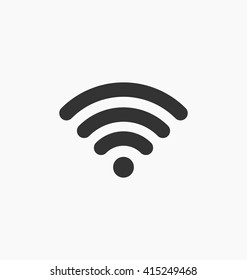 Wifi Connection Icon. Wifi Signal / Coverage Symbol Vector Illustration. Wi-fi Zone Sign.