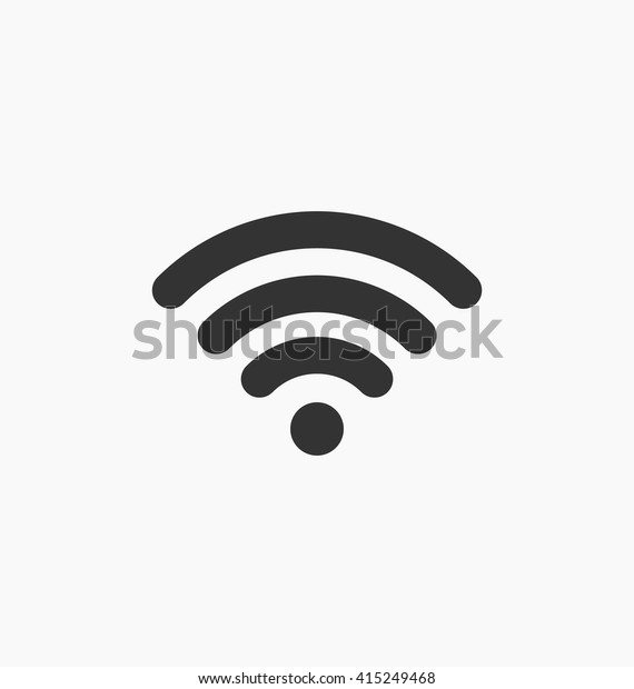 Wifi接続アイコン Wifi信号 カバレッジシンボルベクターイラスト Wi