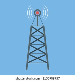 Wi-Fi connection icon. A wireless symbol. Mobile connections.Radio beacon. Antenna.