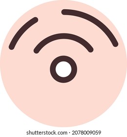 Wifi connection, illustration, vector, on a white background.
