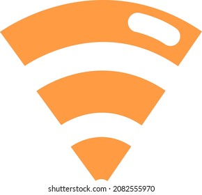 Conexión wifi, ilustración, vector, sobre fondo blanco.