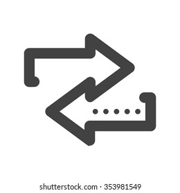 Wifi, connection, internet icon vector image. Can also be used for IT and communication. Suitable for use on web apps, mobile apps and print media.